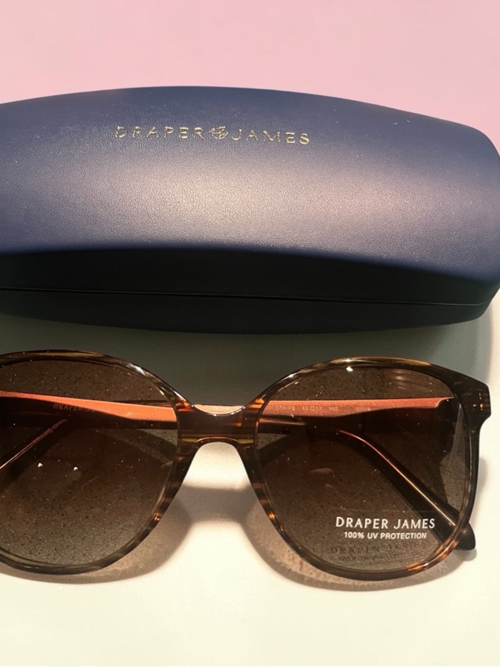 Draper James Tortoiseshell Frame Sunglasses with Brown Lenses